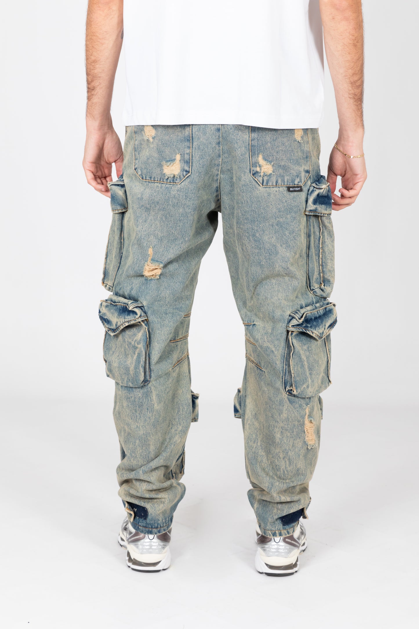 JEANS WASHED CARGO