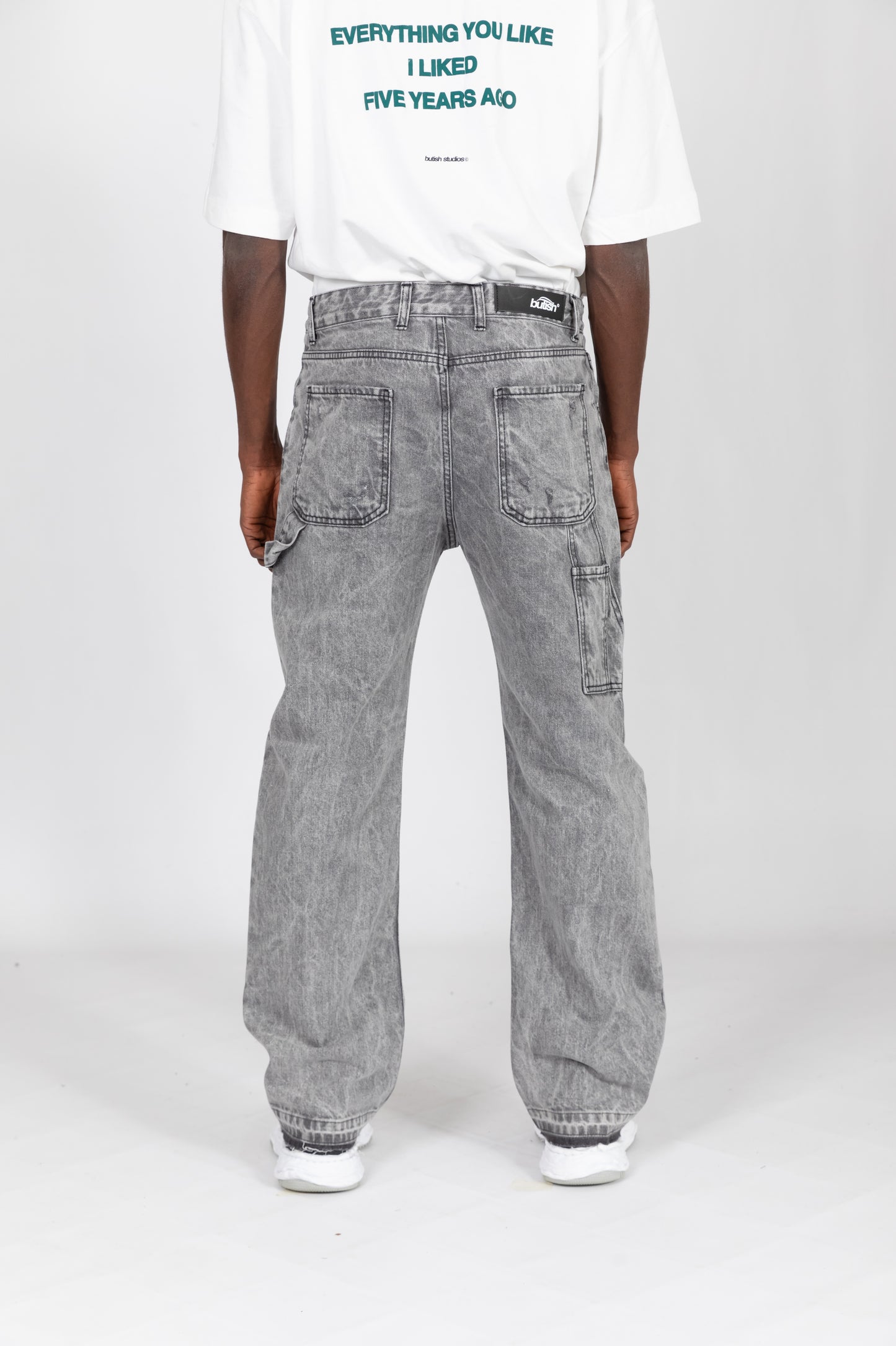 JEANS GRIGIO MARMORIZZATO