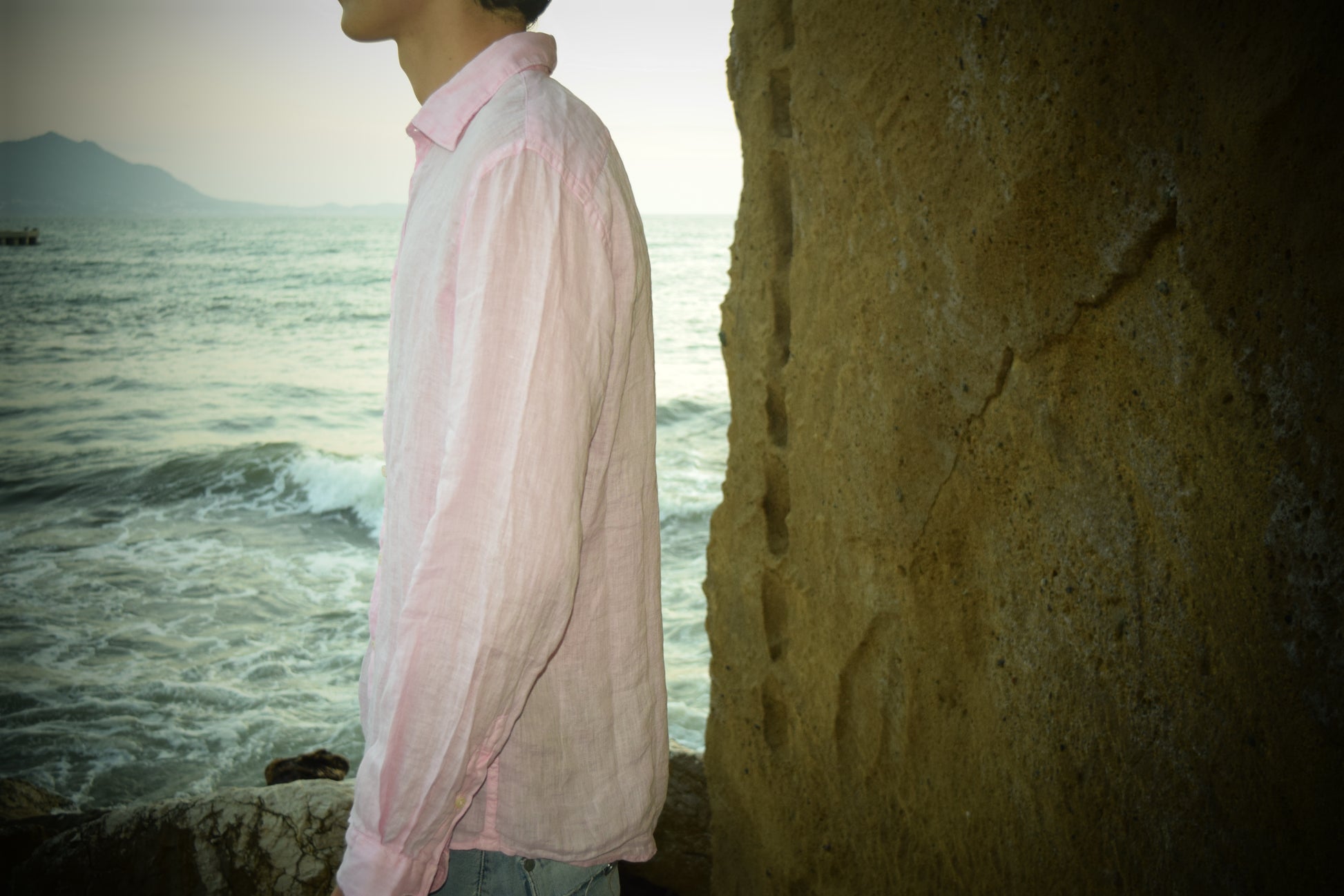 Camicia Di Lino Rosa