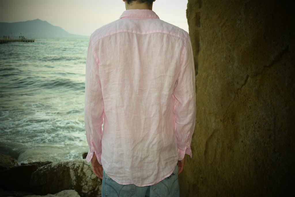Camicia Di Lino Rosa