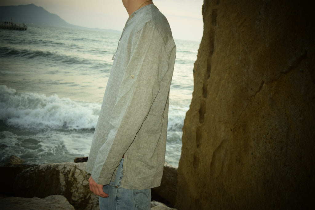 Camicia Coreana Grigia