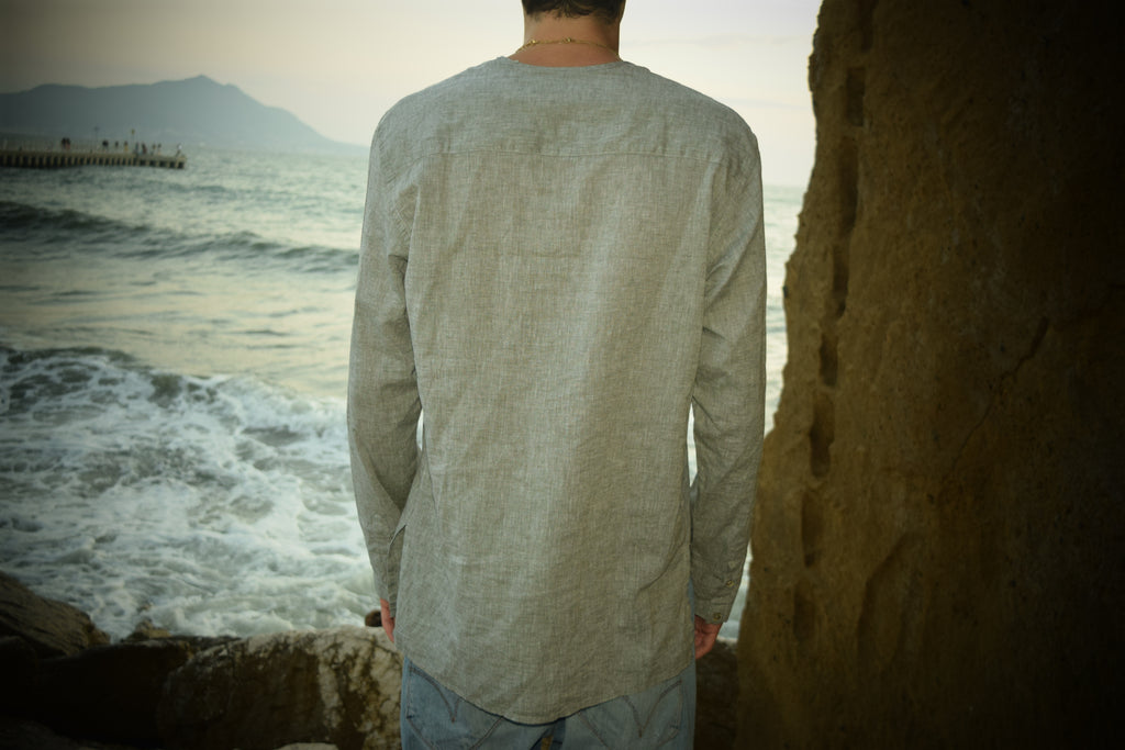 Camicia Coreana Grigia