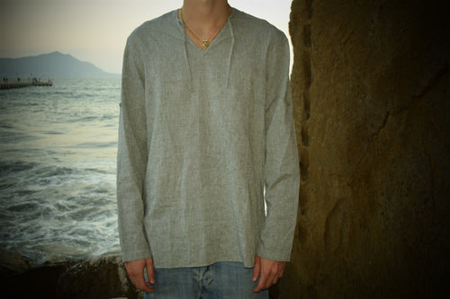 Camicia Coreana Grigia