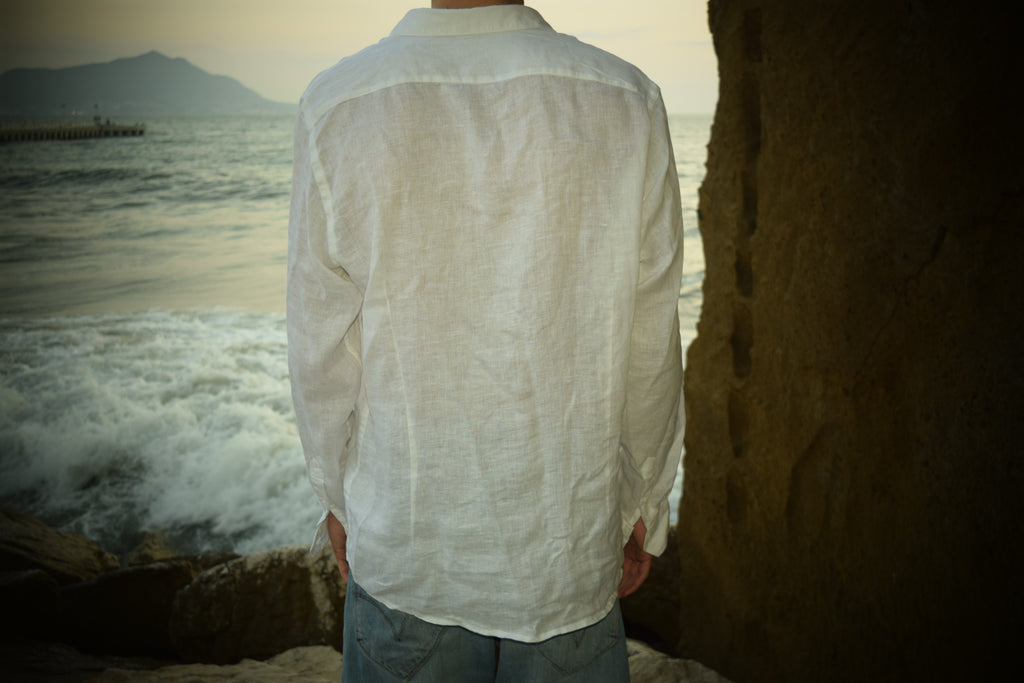 Camicia Di Lino Bianca