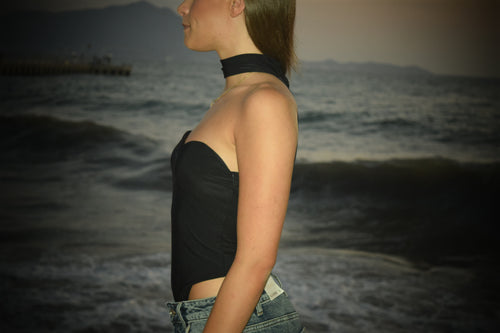 Black Neck-lace Top