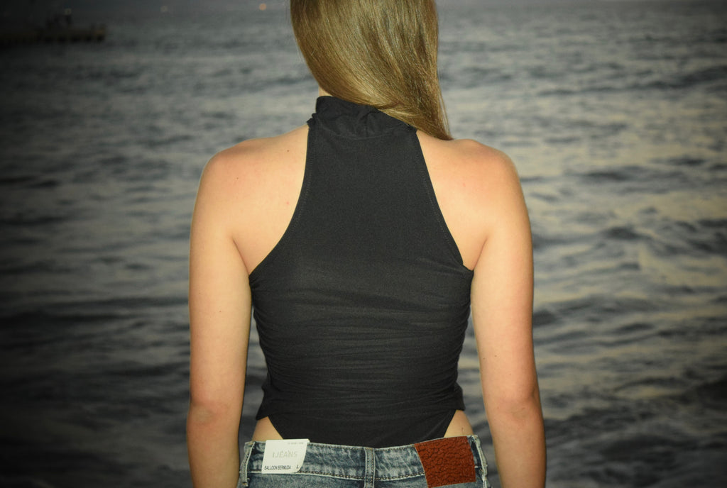 Black Neck-lace Top