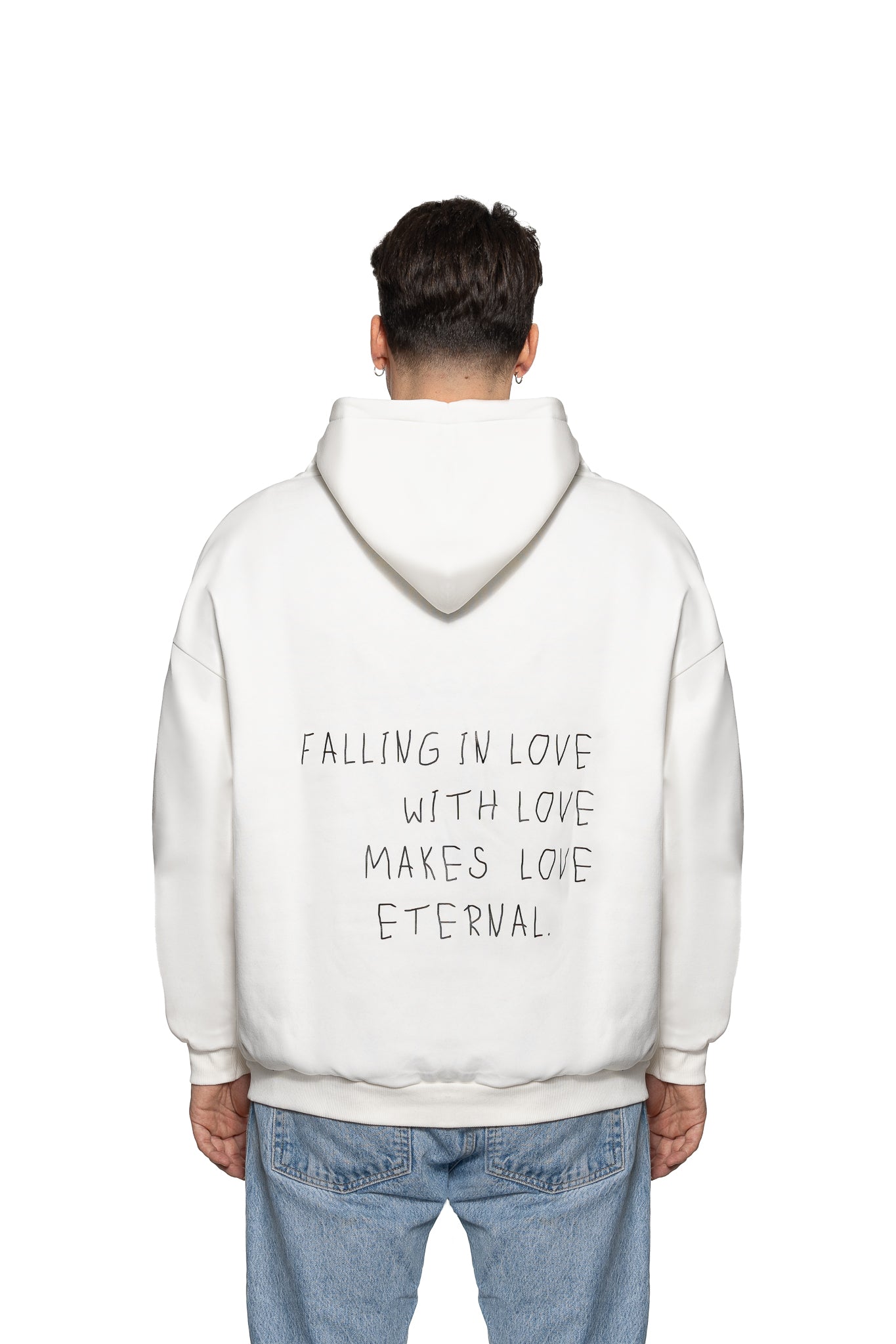 FALLING WHITE HOODIE