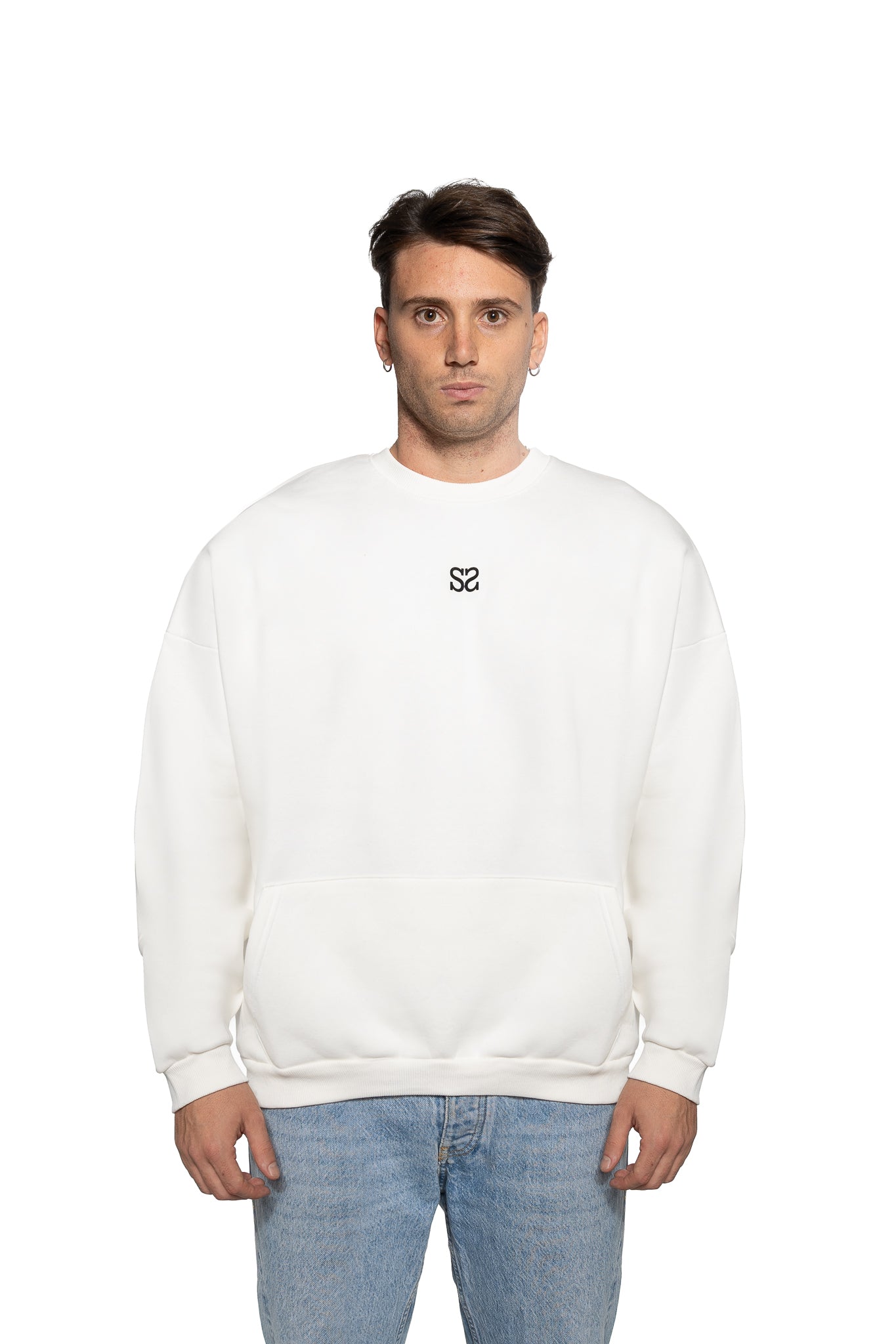 LOGO WHITE SWEATSHIRT