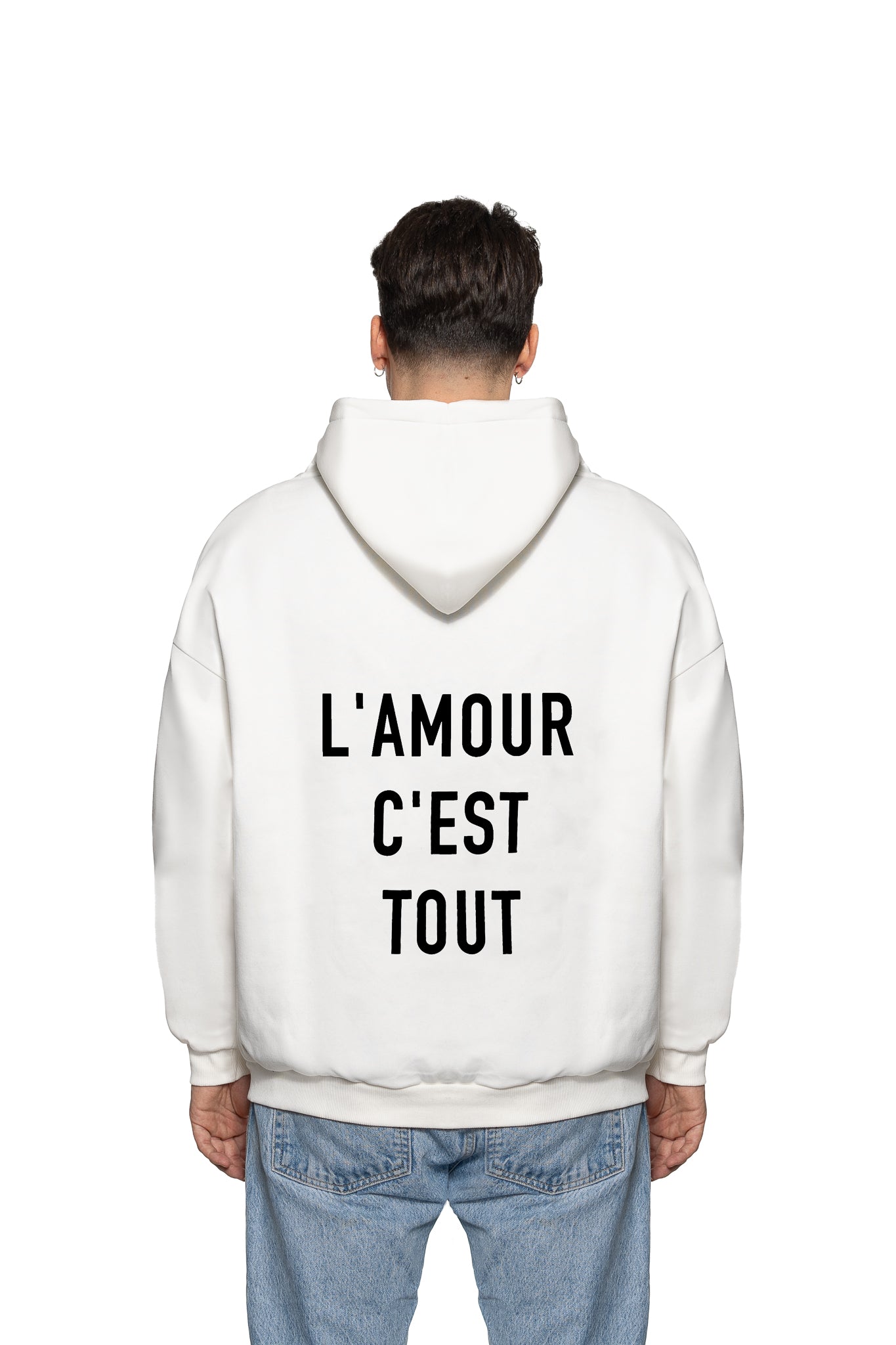 AMOUR WHITE HOODIE