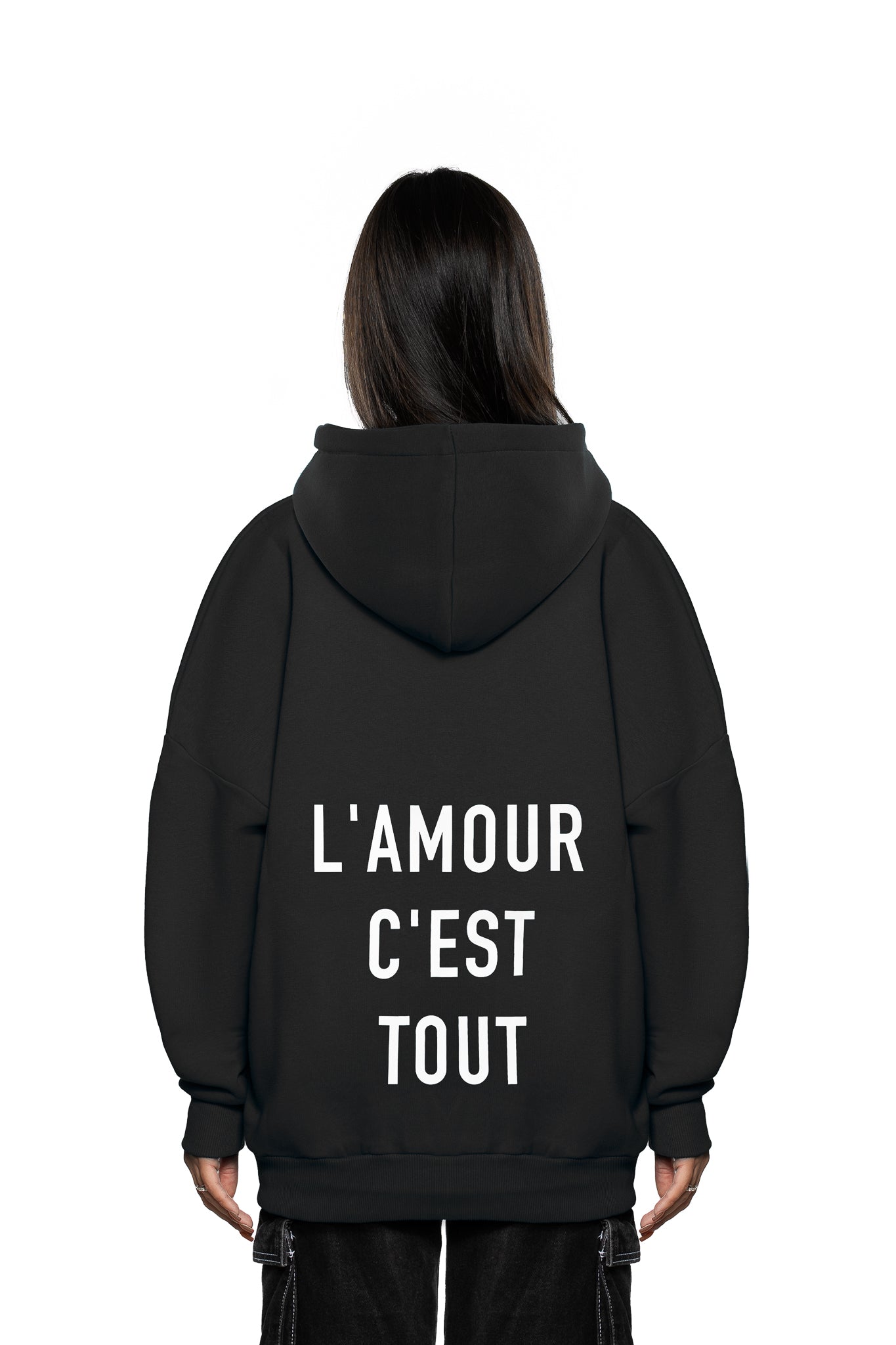 AMOUR BLACK HOODIE