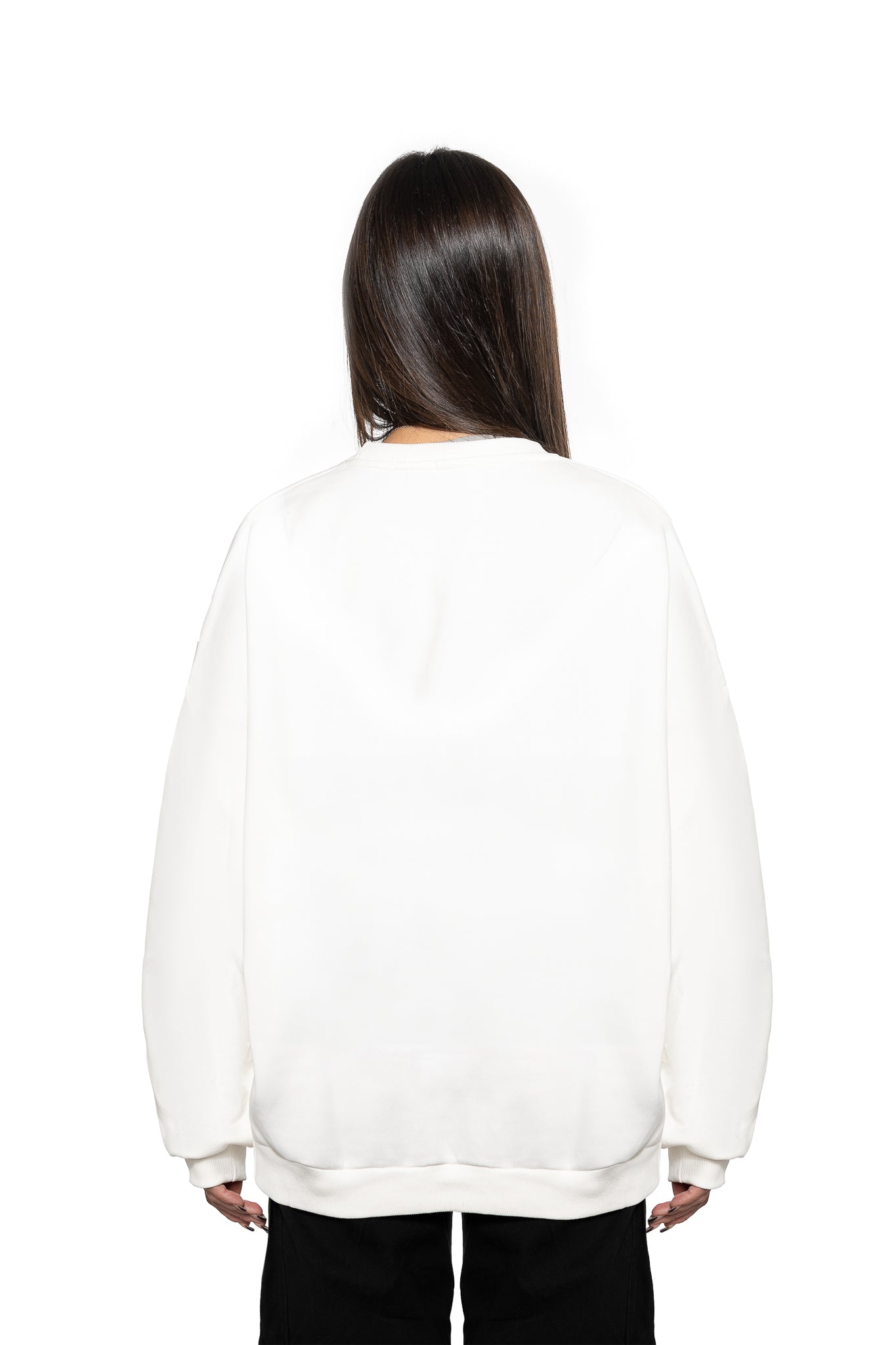 LOGO WHITE SWEATSHIRT