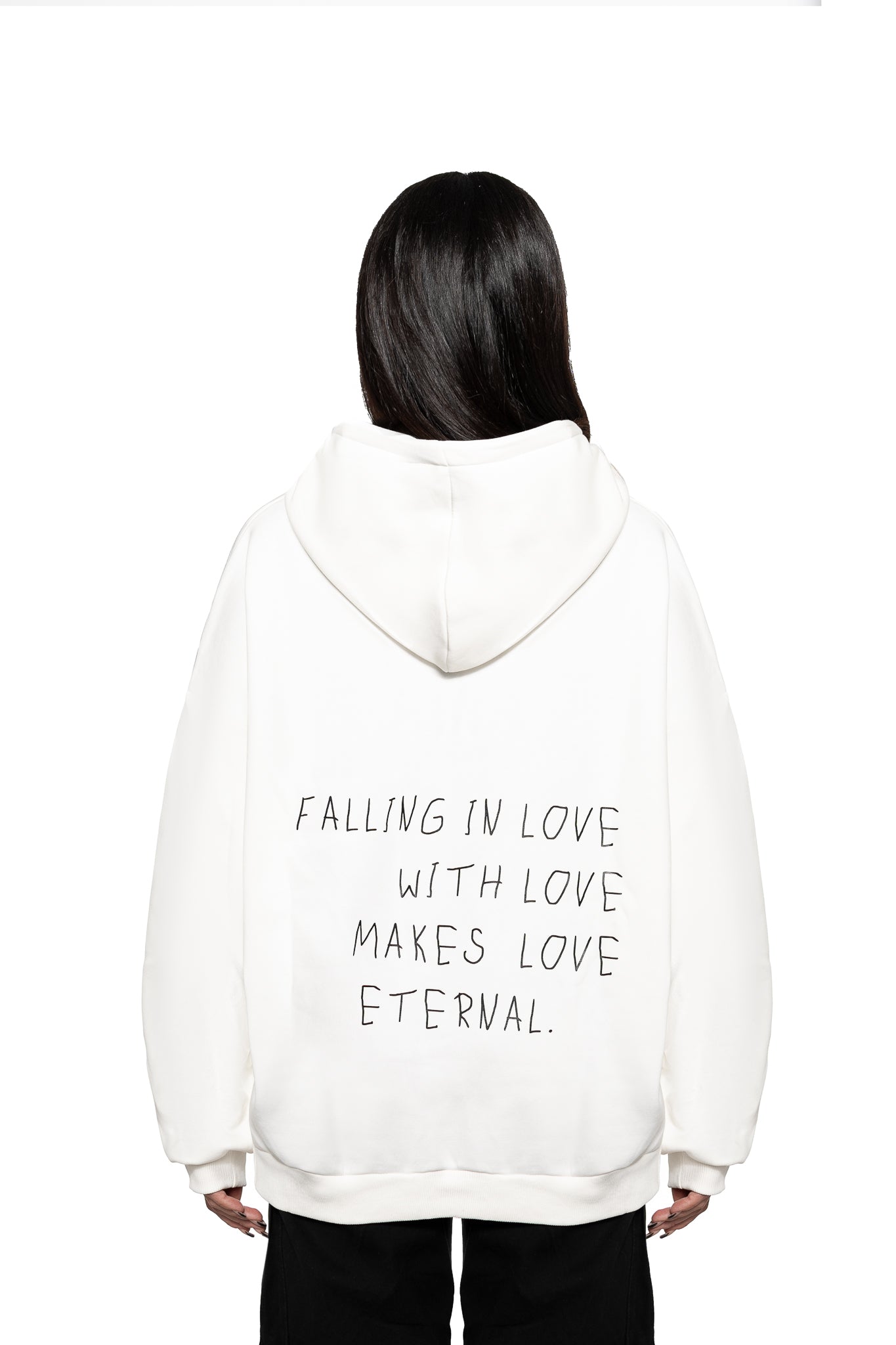 FALLING WHITE HOODIE