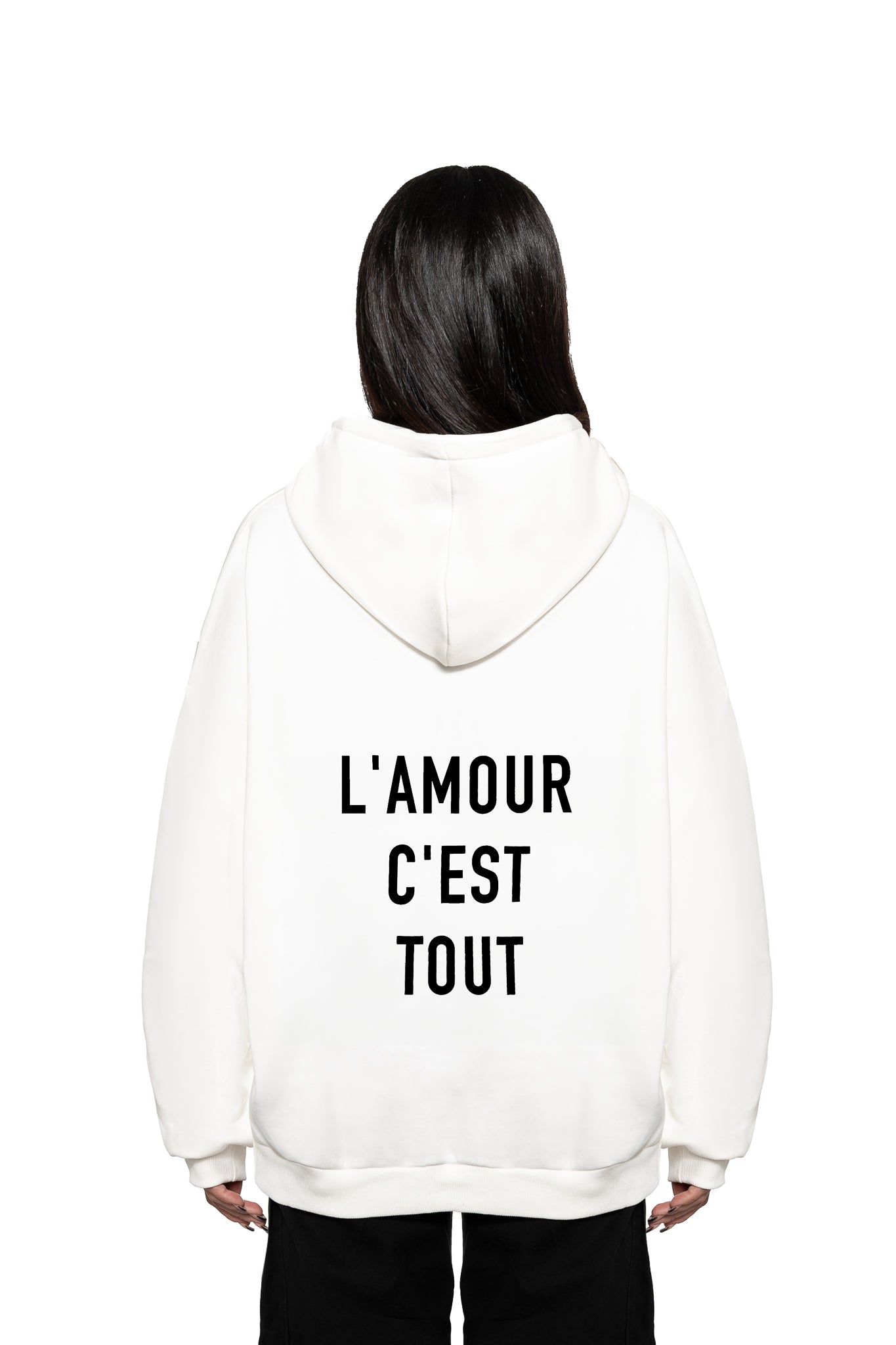 AMOUR WHITE HOODIE