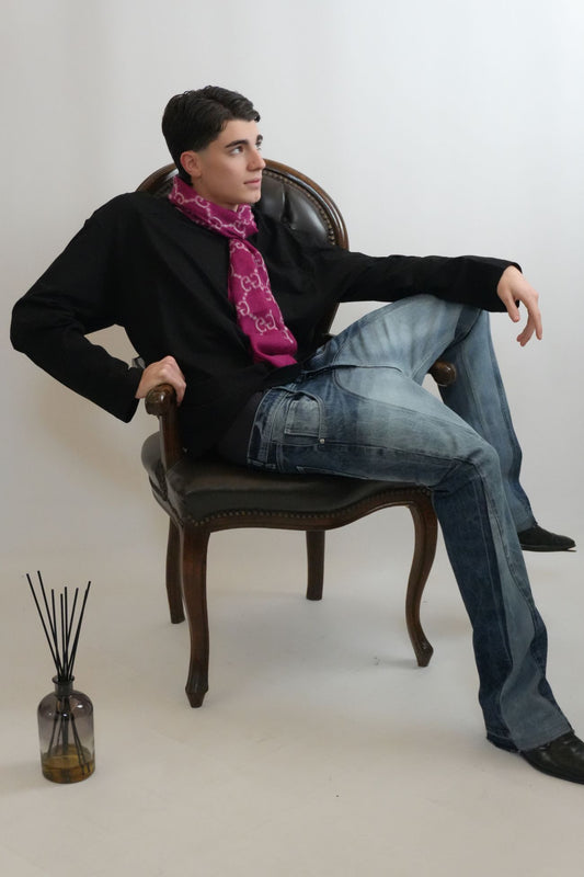 PANTALONI FLARED DOUBLE WASHED